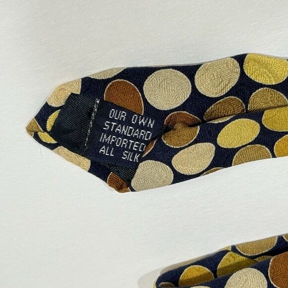 Digities Philadelphia Museum of Art Dotted Silk Necktie Multi Vintage - Picture 11 of 13